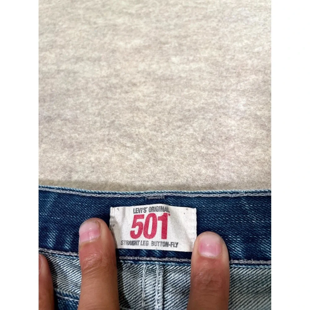 Levis‎ 501 Original Fit Jeans Mens 36x36 Blue Denim Cotton Mid Rise Straight Leg